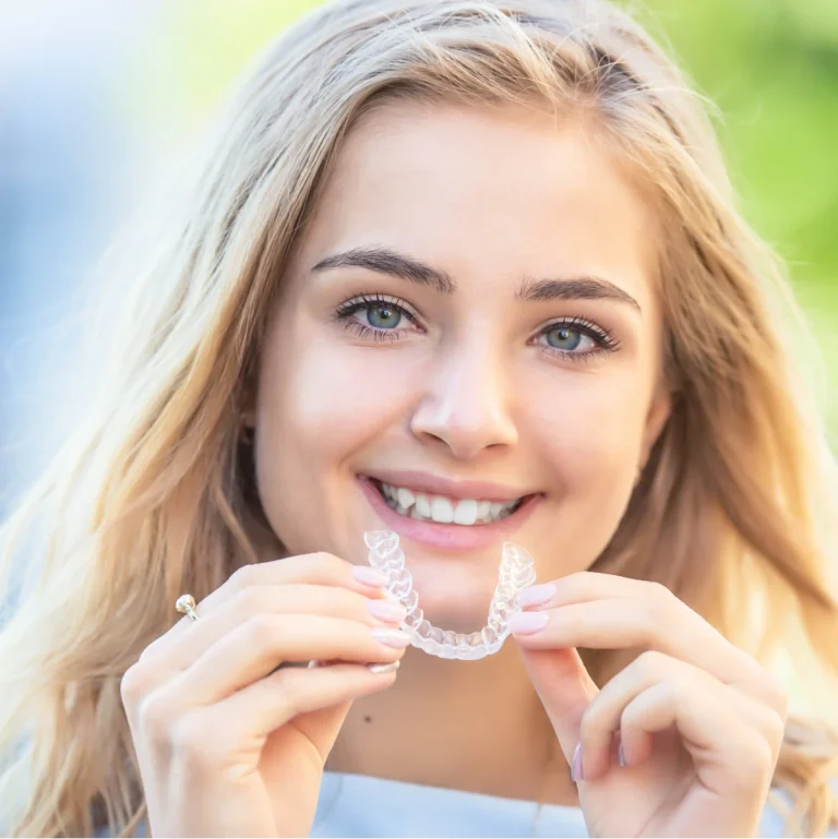 Invisalign clear aligners for teeth straightening